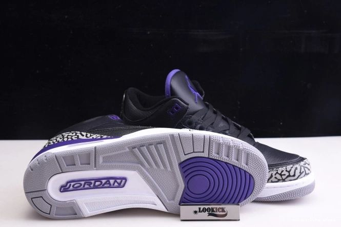 Cheap Court 3 Black Purple Retro Jordan CT8532-050 Air 0811